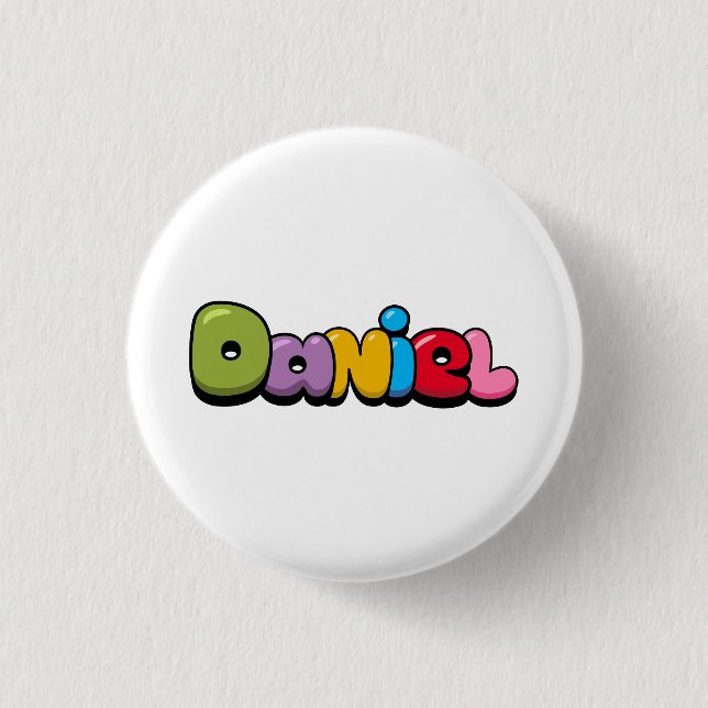 Daniel 1 Inch Round Button (Front)