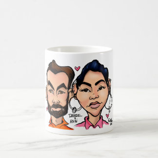 DANIEL AND ANN CARICATURE MUG