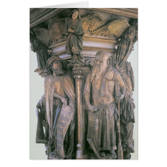 Daniel and Isaiah in Dispute, hexagonal pedestal (Front)