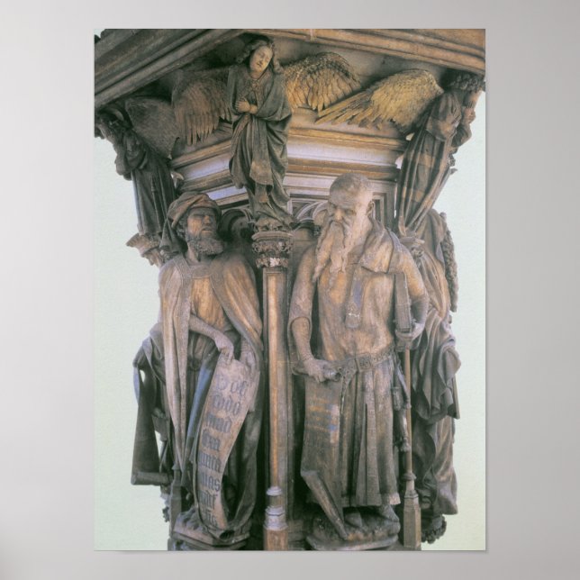 Daniel and Isaiah in Dispute, hexagonal pedestal Poster (Front)