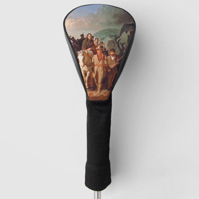Daniel Boone escorting settlers  Golf Head Cover (Front)