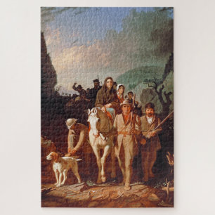 Daniel Boone escorting settlers  Jigsaw Puzzle