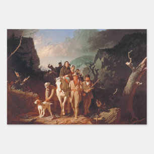 Daniel Boone escorting settlers Wrapping Paper Sheet