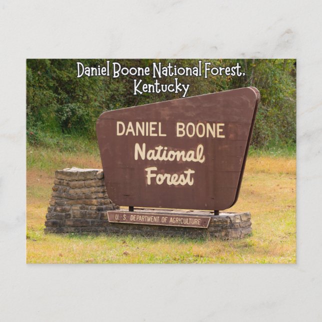 Daniel Boone National Forest Kentucky Postcard (Front)
