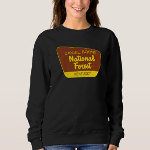 Daniel Boone National Forest Kentucky Retro Sign Sweatshirt
