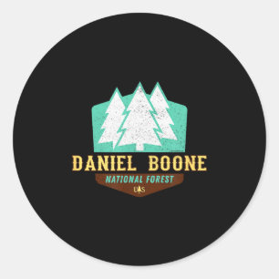 Daniel Boone National Forest New Vintage Logo Shir Classic Round Sticker