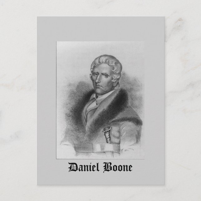 Daniel Boone Postcard (Front)