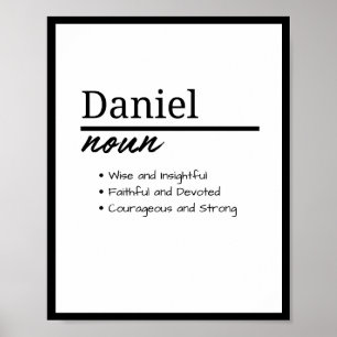 Daniel, Boy Personalized Name Definition Poster