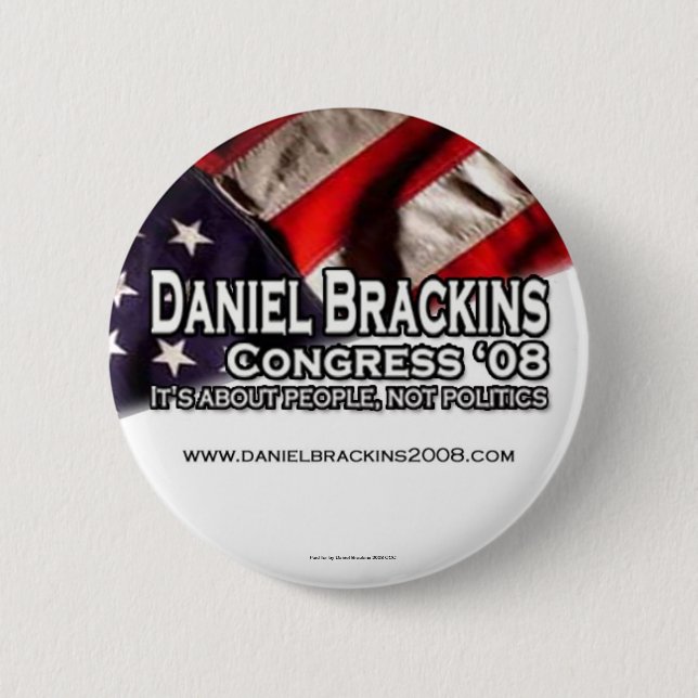 Daniel Brackins 2008 Button 1 (Front)