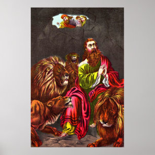 Daniel dans la tanière du lion`s Poster vintage