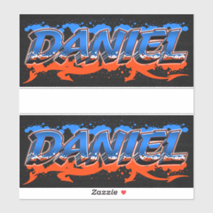 Daniel First Name Graffiti Sticker
