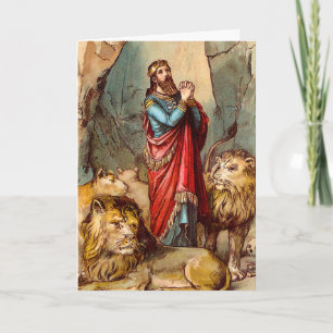 Daniel in the lion`s den Greeting card 2