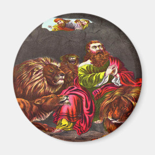 Daniel in the lion`s den Magnet