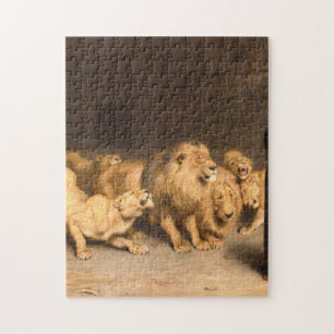 Daniel In The Lions Den 1872 By Briton Riviere Jigsaw Puzzle