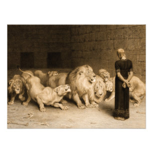Daniel in the Lions Den, 1875 by Briton Riviere Photo Print