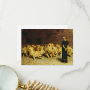 Daniel in the Lions' Den by Briton Riviere Thank You Card