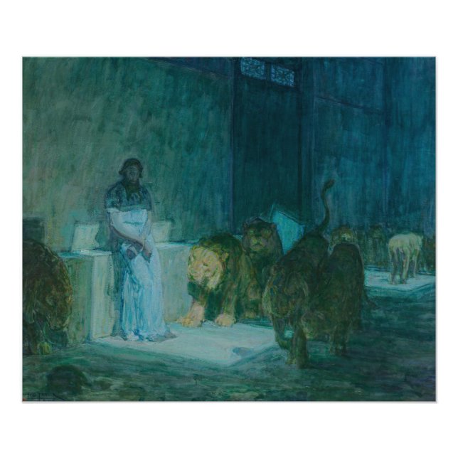 Daniel in the Lions' Den by Henry Ossawa Tanner Photo Print (Front)