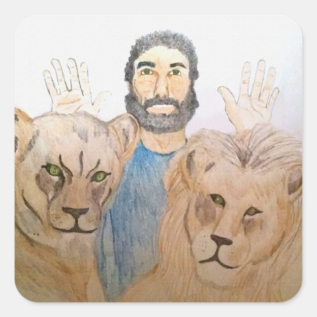 Daniel in the Lions' Den II Stickers (Front)