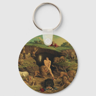 Daniel in the Lions' Den Keychain