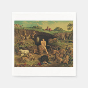 Daniel in the Lions' Den Napkin