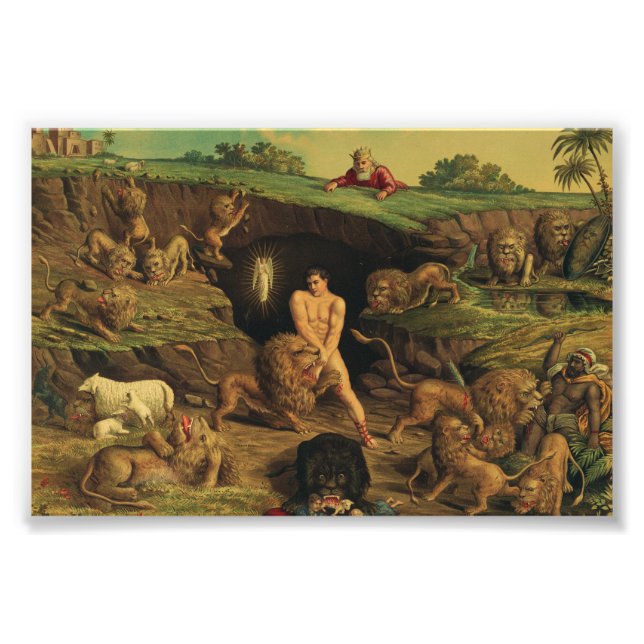 Daniel in the Lions' Den Photo Print (Front)