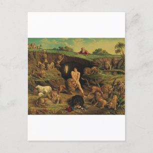 Daniel in the Lions' Den Postcard