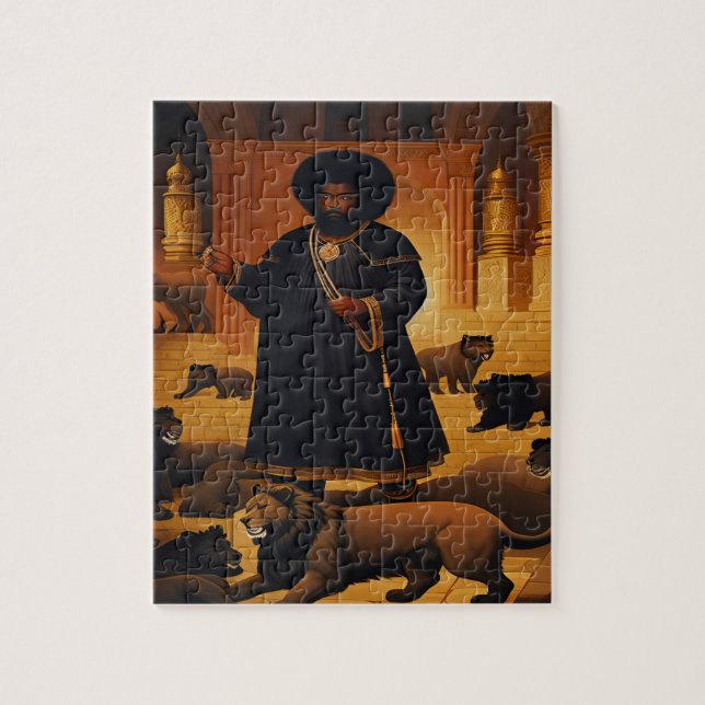 Daniel in the Lions Den Puzzle (Vertical)