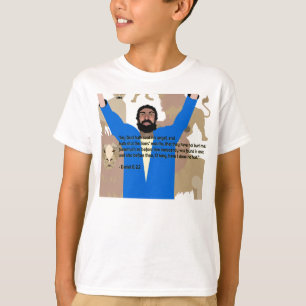 Daniel in the Lions' Den (with scripture) T-Shirt