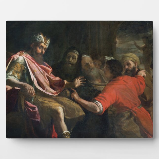 Daniel Interpreting Nebuchadnezzar's First Dream ( Plaque (Front)