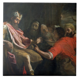 Daniel Interpreting Nebuchadnezzar's First Dream ( Tile