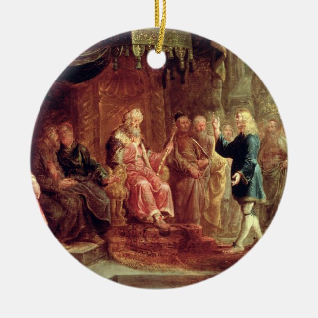 Daniel Interprets Nebuchadnezzar's First Dream (oi Ceramic Ornament (Front)