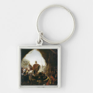 Daniel Killing the Dragon of Baal Keychain