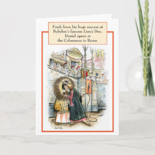 Daniel Lion Biblique Carte d'anniversaire