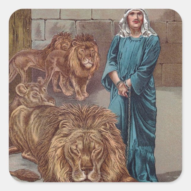 Daniel Lions Den Square Sticker (Front)