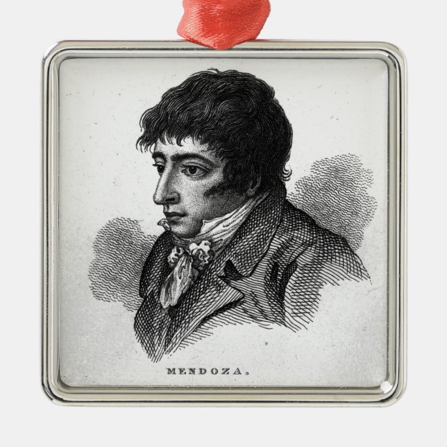 Daniel Mendoza Metal Ornament (Front)