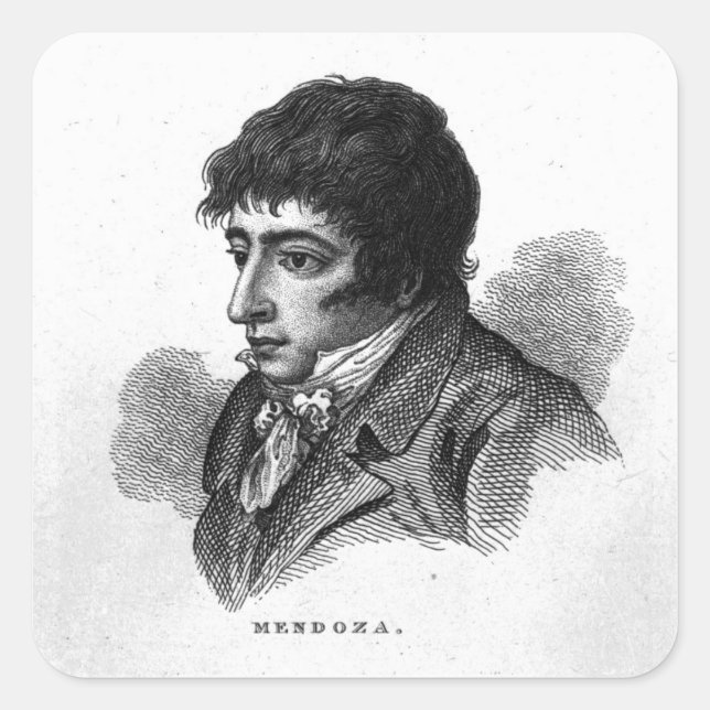 Daniel Mendoza Square Sticker (Front)