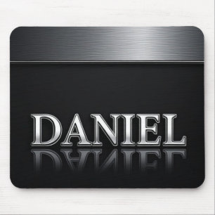 Daniel Name with Dripping Liquid Metal Mouse Pad