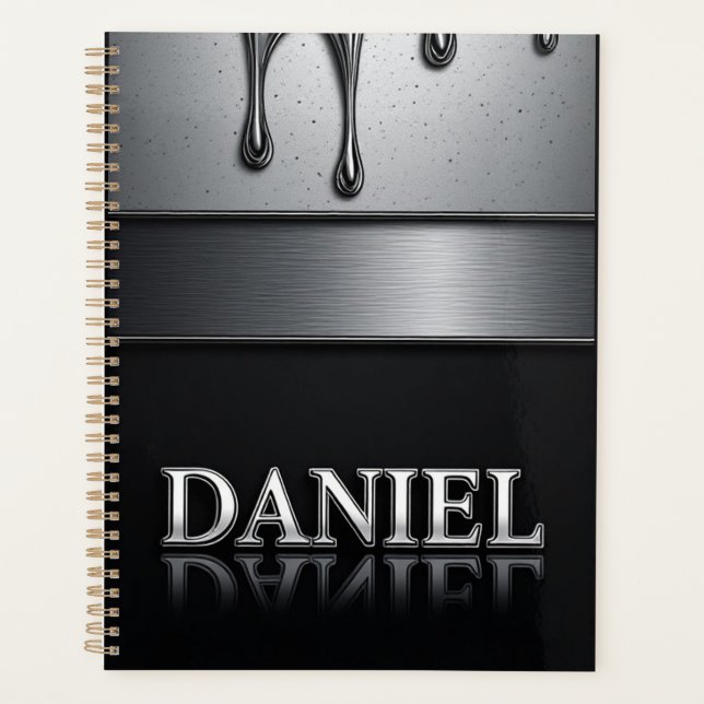 Daniel Nom avec Métal Liquide qui Tombe (Devant)