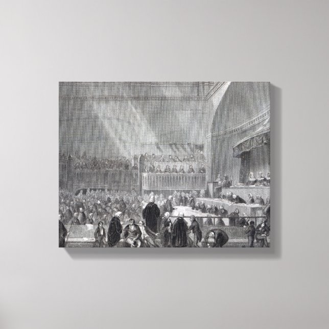 Daniel O'Connell standing trial in 1844 Canvas Print (Front)