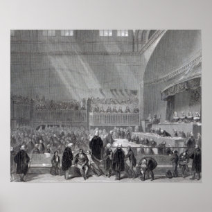 Daniel O'Connell standing trial in 1844 Poster