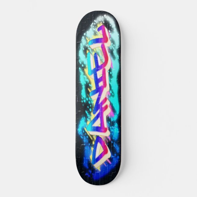 DANIEL Personalized Customized Graffiti Skateboard (Front)