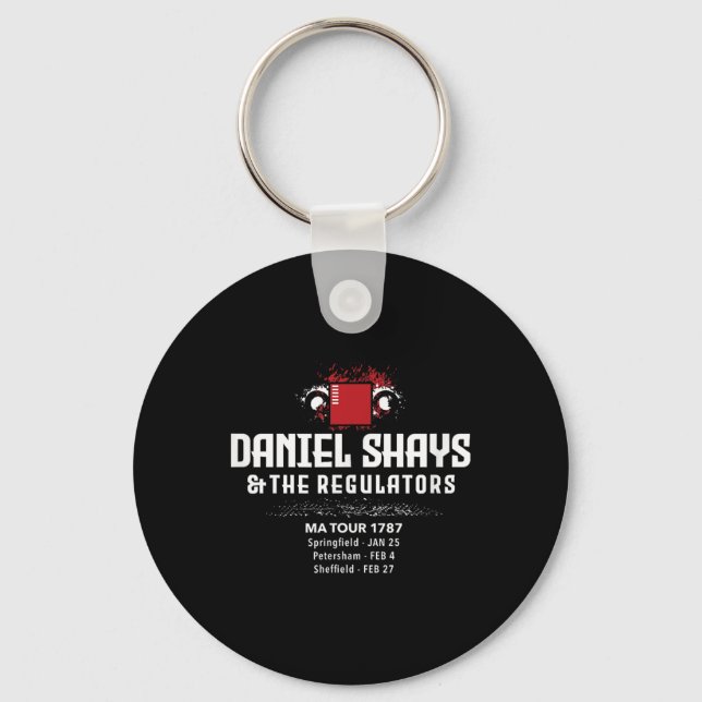 Daniel Shays Machusetts History  Keychain (Front)