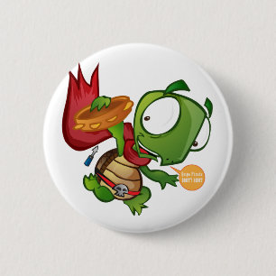 Daniel The Turtle 2 Inch Round Button