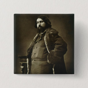 Daniel Vierge (1851-1904), from 'Galerie Contempor 2 Inch Square Button