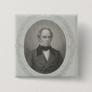 Daniel Webster 2 Inch Square Button
