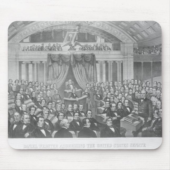 Daniel Webster addressing the United States Mouse Pad (Front)