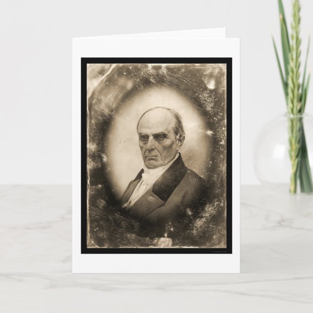 Daniel Webster Daguerreotype 1845 Card (Front)