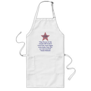 Daniel Webster Patriotic Quote Long Apron