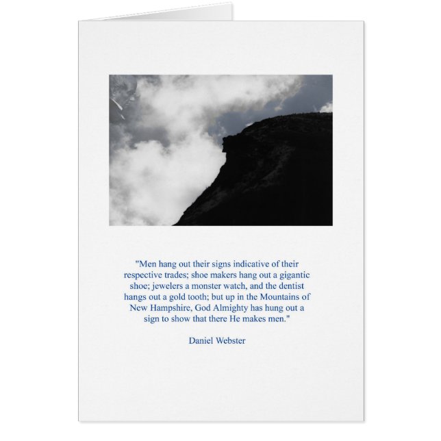 Daniel Webster's Old Man (Front)