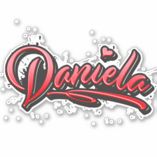Daniela network Heart Graffiti Aufkleber Sticker